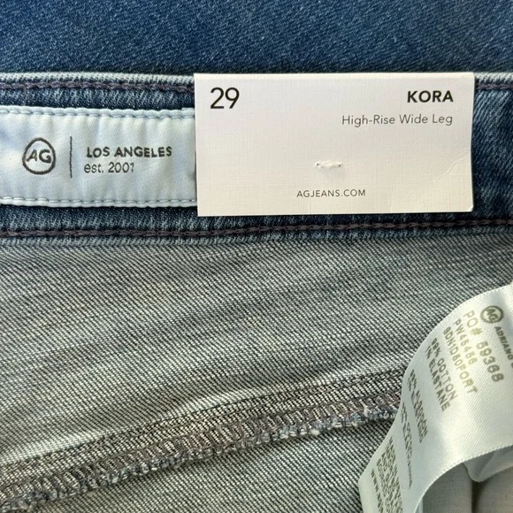 Adriano Goldschmied Kora High Waist Wide Leg Vintage-Inspired Denim Pants SZ 29 - Picture 10 of 13